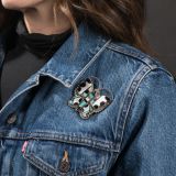 Vintage Zuni Inlay Butterfly Pin