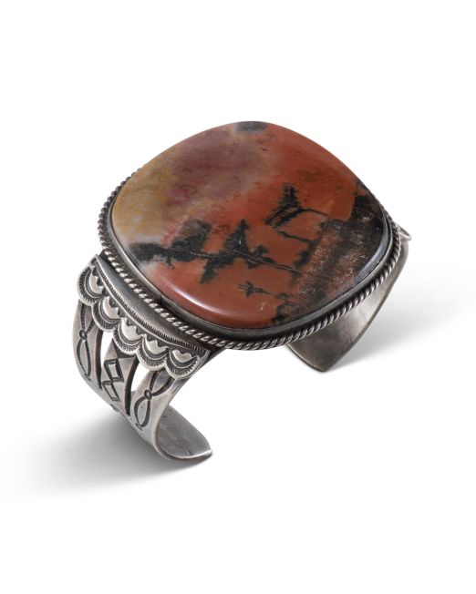 Vintage Navajo Petrified Wood Cuff
