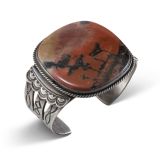 Vintage Navajo Petrified Wood Cuff