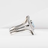 Lorenzo Tortalita Morenci Turquoise and Silver Cuff
