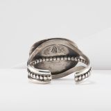 Lorenzo Tortalita Morenci Turquoise and Silver Cuff