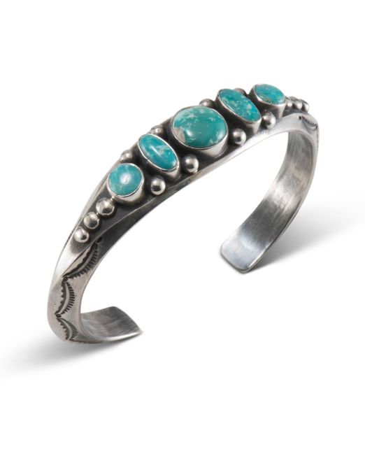 Fritson Toledo Five Stone Turquoise Cuff