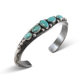 Fritson Toledo Five Stone Turquoise Cuff