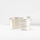 Richard Chavez Cast Silver Cuff with Carnelian