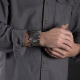 Jared Chavez “Static” Sterling Silver Cuff