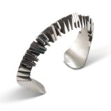 Isaiah Ortiz Hand Cut Sterling Silver Cuff