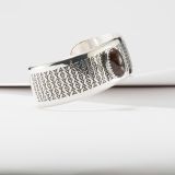 Norbert Peshlakai Sterling Silver and Fire Agate Cuff