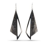 Jared Chavez Silhouette Collection Silver Earrings