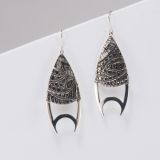 Jared Chavez Silhouette Collection Silver Earrings