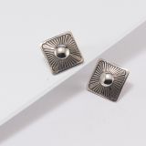 Pat Bedonie Sterling Silver Post Earrings