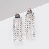 Jared Chavez Hand Lathed Sterling Silver Earrings
