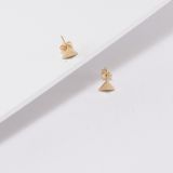 Maria Samora 18Kt Gold Tri Tetra Studs