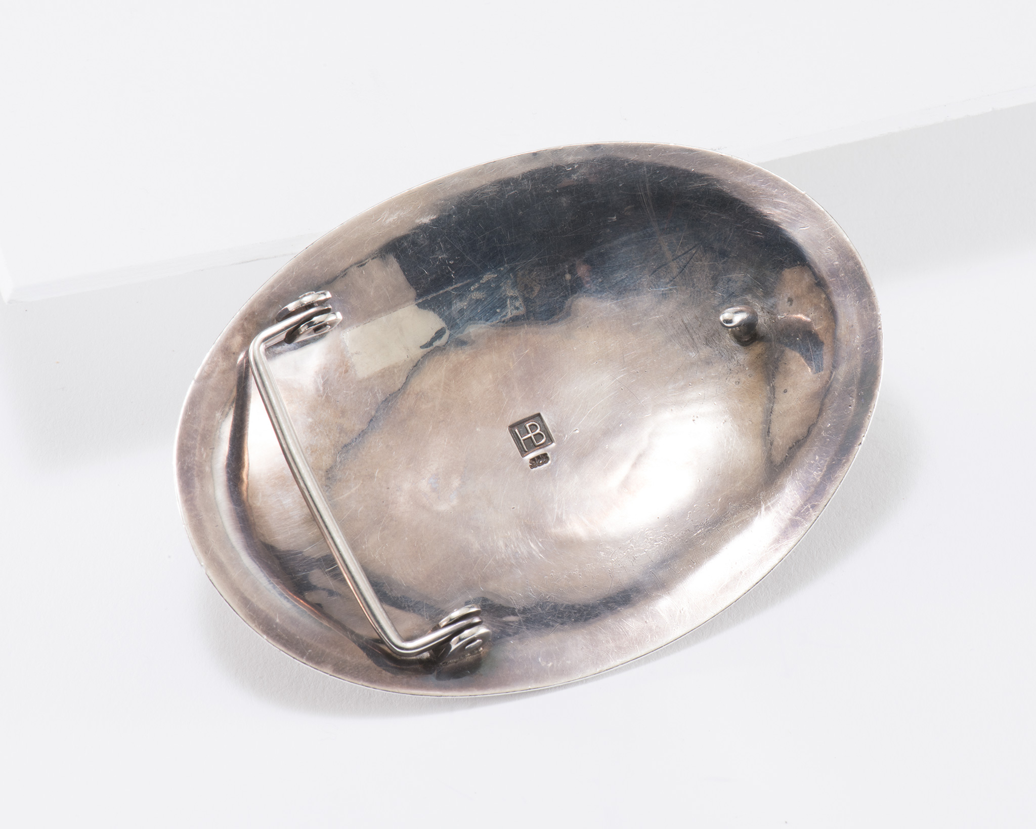 Harvey Begay Lone Mountain Turquoise and Stamped Silver Belt