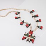 Santo Domingo Pueblo Depression Era Thunderbird Necklace