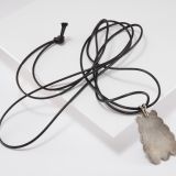 Vintage Navajo Natural Turquoise and Stamped Silver Necklace