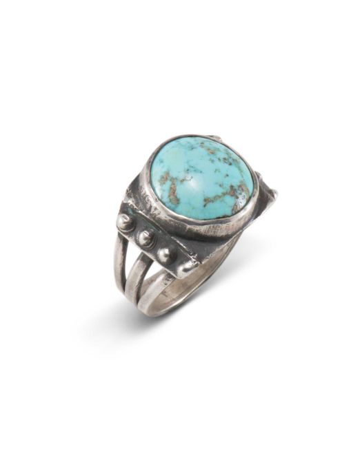 Vintage Navajo Turquoise Ring Circa 1920s