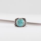 Vintage Navajo Turquoise Ring Circa 1920s