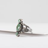 Fritson Toledo Three Stone Turquoise Ring