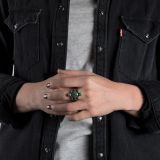 Fritson Toledo Three Stone Turquoise Ring