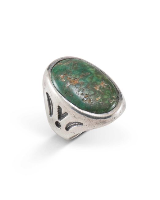 Vintage Navajo Turquoise Ring Circa 1930 - 40s