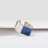 Richard Chavez Coral and Lapis Ring