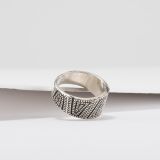 Elgin Tom Sterling Silver Maze Ring