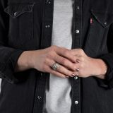 Richard Chavez Cast Sterling Silver Ring