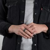 Norbert Peshlakai Sterling Silver Ring