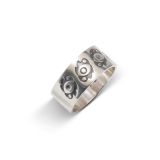 Norbert Peshlakai Sterling Silver Ring