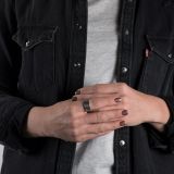 Norbert Peshlakai Sterling Silver Ring