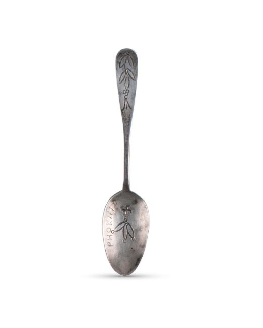 Vintage Navajo Stamped "Phoenix" Silver Spoon