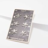 Vintage Set of Six Knifewing Buttons on Original Card