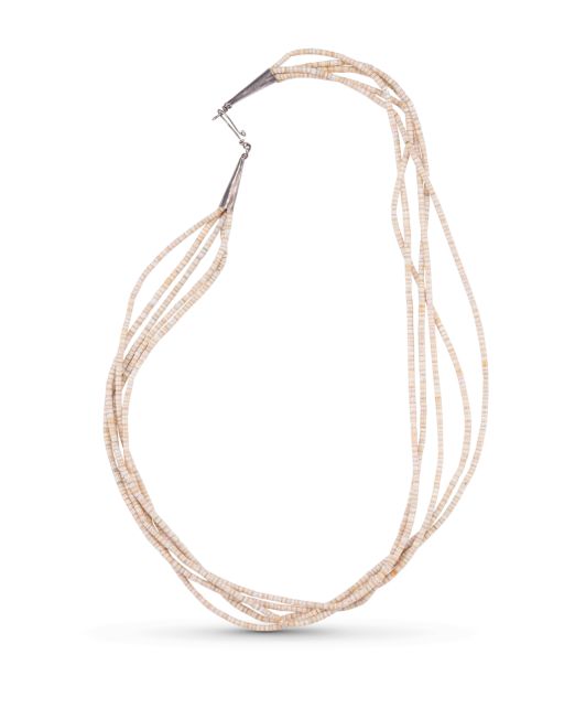 Five Strand Shell Heishi Necklace