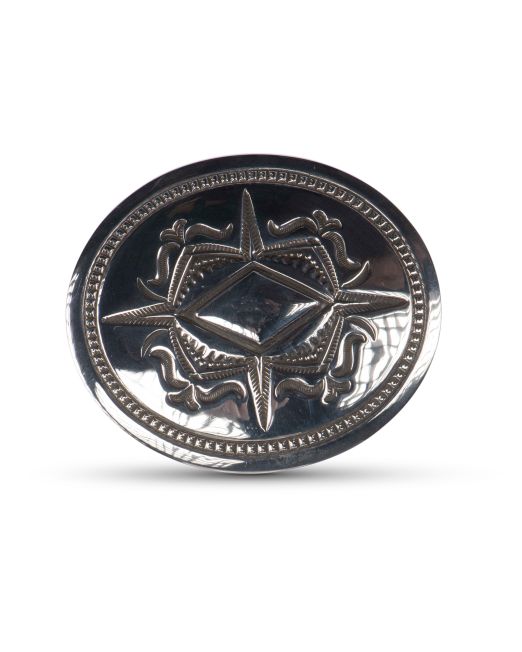 Jennifer Curtis Stamped Sterling Silver Belt Buckle