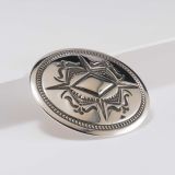 Jennifer Curtis Stamped Sterling Silver Belt Buckle