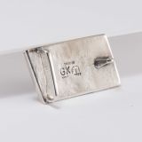 George Kee Ironwood and Silver Belt Buckle