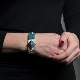 Carol Krena Red Mountain Turquoise and Sterling Silver Cuff
