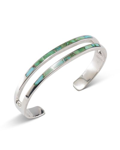Supersmith Inc Sonoran Gold Collection Double Row Inlay Cuff
