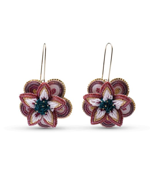 Arla Lucia Cosmic Crown Beaded Earrings