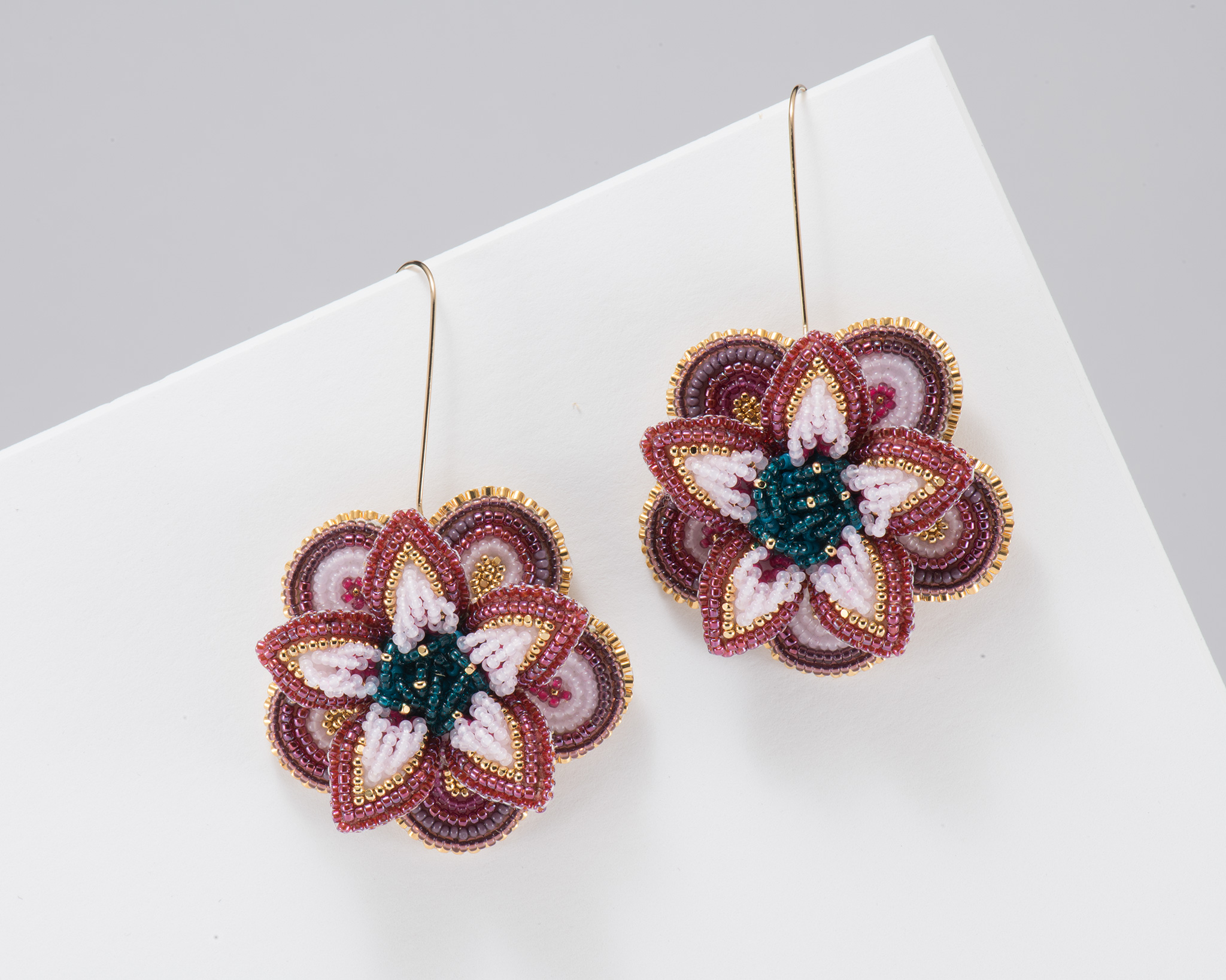 Arla Lucia Cosmic Crown Beaded Earrings