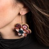 Arla Lucia Cosmic Crown Beaded Earrings