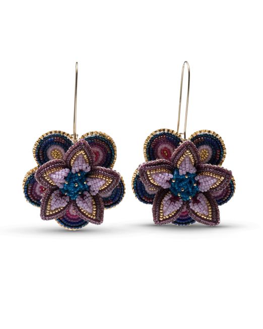 Arla Lucia Cosmic Crown Beaded Earrings