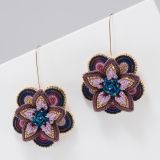 Arla Lucia Cosmic Crown Beaded Earrings