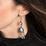 Fritson Toledo Turquoise Chandelier Earrings