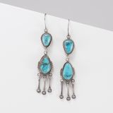 Fritson Toledo Turquoise Chandelier Earrings