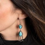 Fritson Toledo Turquoise Chandelier Earrings