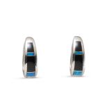 Supersmith Inc Black Beauty Collection Huggie Earrings