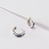 Supersmith Inc Black Beauty Collection Huggie Earrings