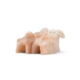 Jorge Lovato Herd of Horses Miniature Alabaster Carving