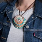 Vintage Pueblo Spiny Oyster Shell Pin Featured in Arizona Highways Magazine